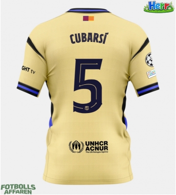 Barcelona Pau Cubarsi #5 Bortatröja 2025-26 Kortärmad